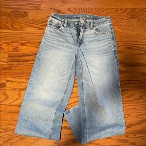 American Eagle Outfitters Light Blue Straight Leg Jeans